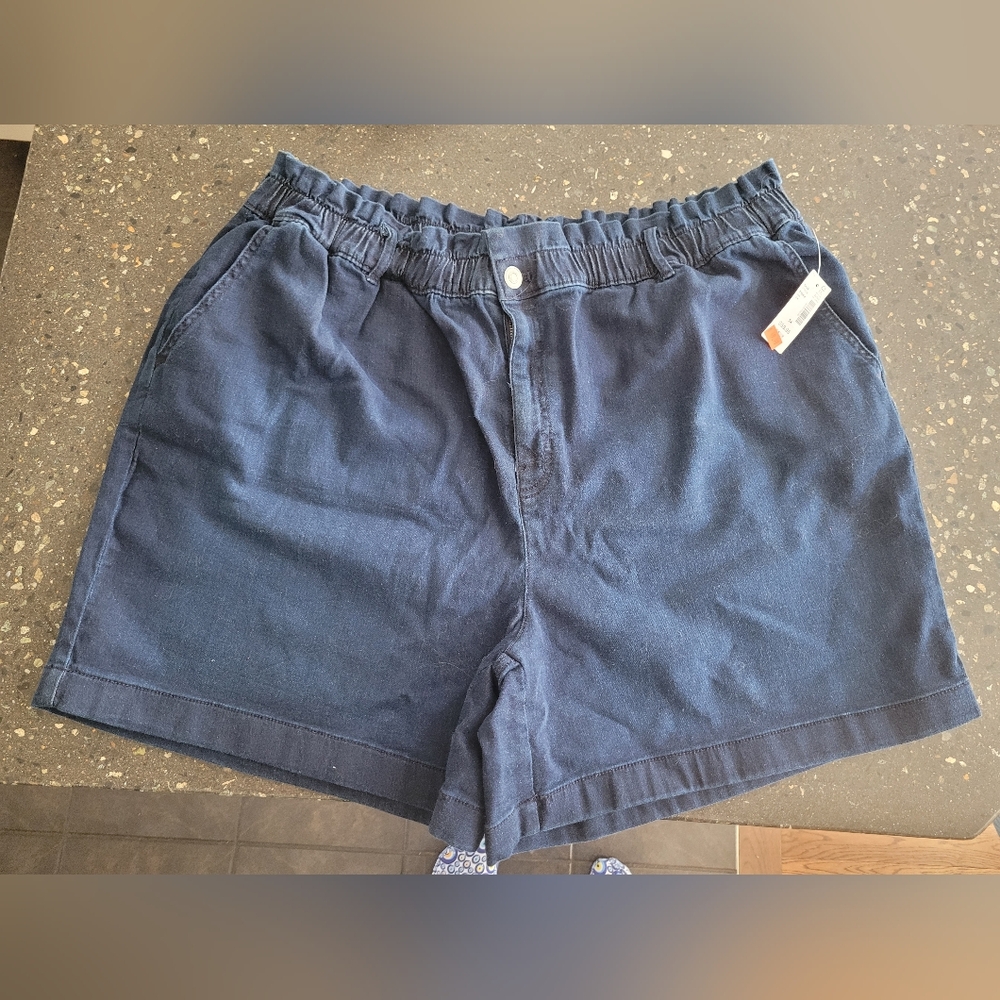 Casual Navy Jean Shorts for Women